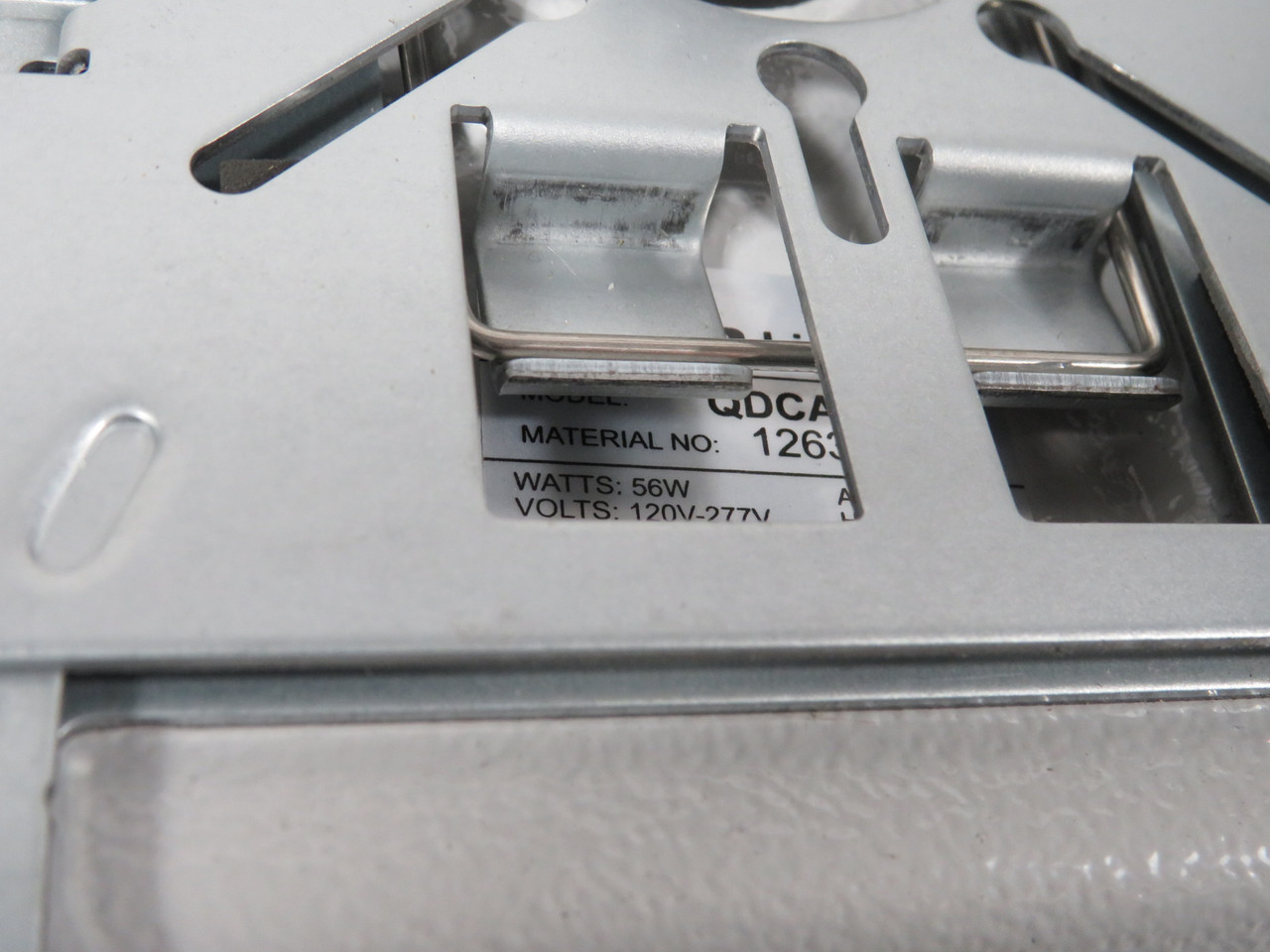 Cooper Lighting QDCAST1B LED Parking Garage/Canopy Luminaire 120-277V 60Hz USED