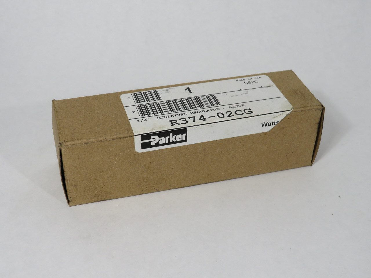 Parker Watts R374-02CG Pressure Regulator 1/4" NPT 2-125 psig C/W Gauge NEW