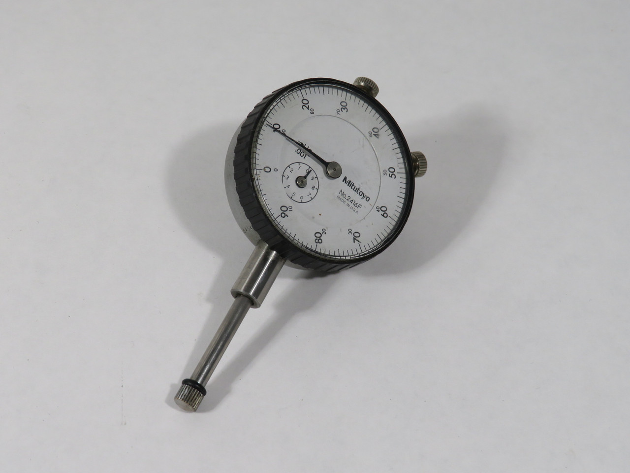 Mitutoyo 2416F Dial Indicator 1.000" Total Range .100" Range Per Rev USED