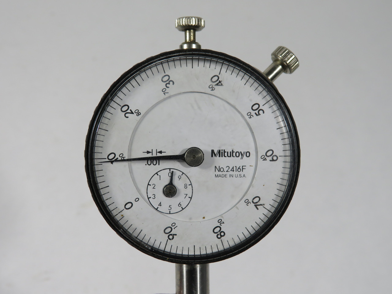 Mitutoyo 2416F Dial Indicator 1.000" Total Range .100" Range Per Rev USED