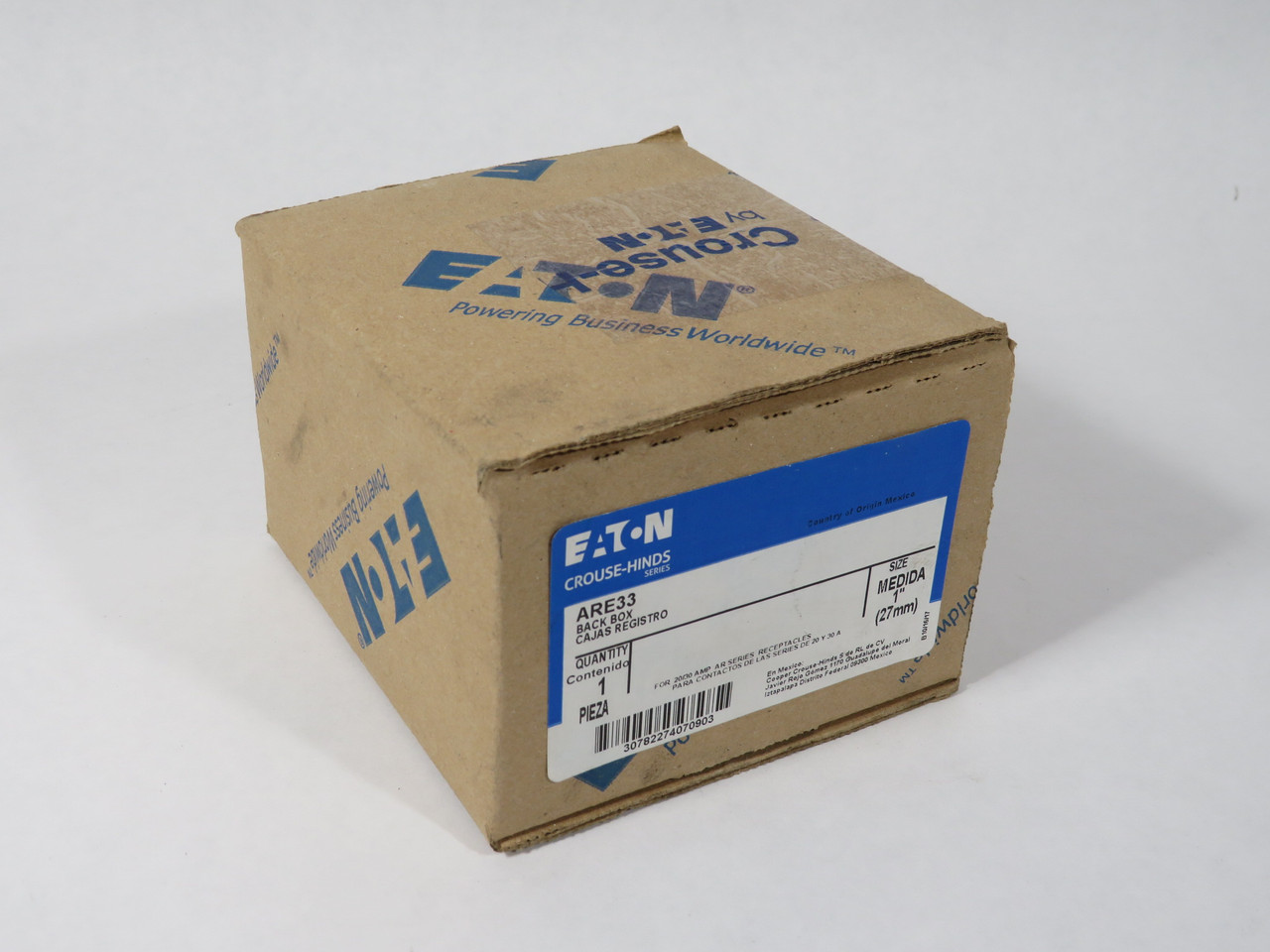 Eaton Crouse-Hinds ARE33 Back Box for 20/30A AR Receptacle 1 Hub 1" SEALED NEW