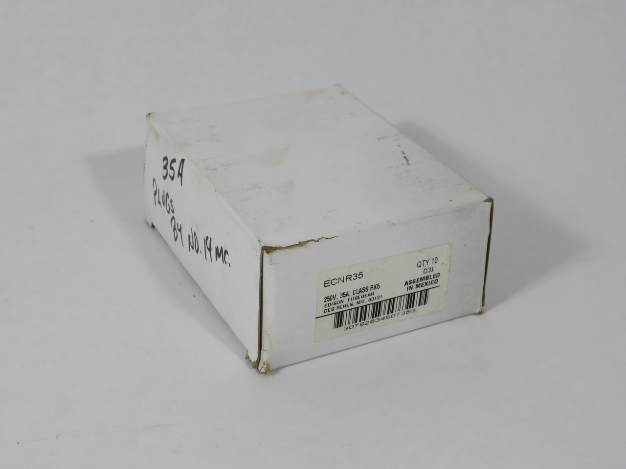 Edison ECNR35 Time-Delay Fuse 35A 250VAC 125VDC 10-Pack BOX DAMAGE NEW