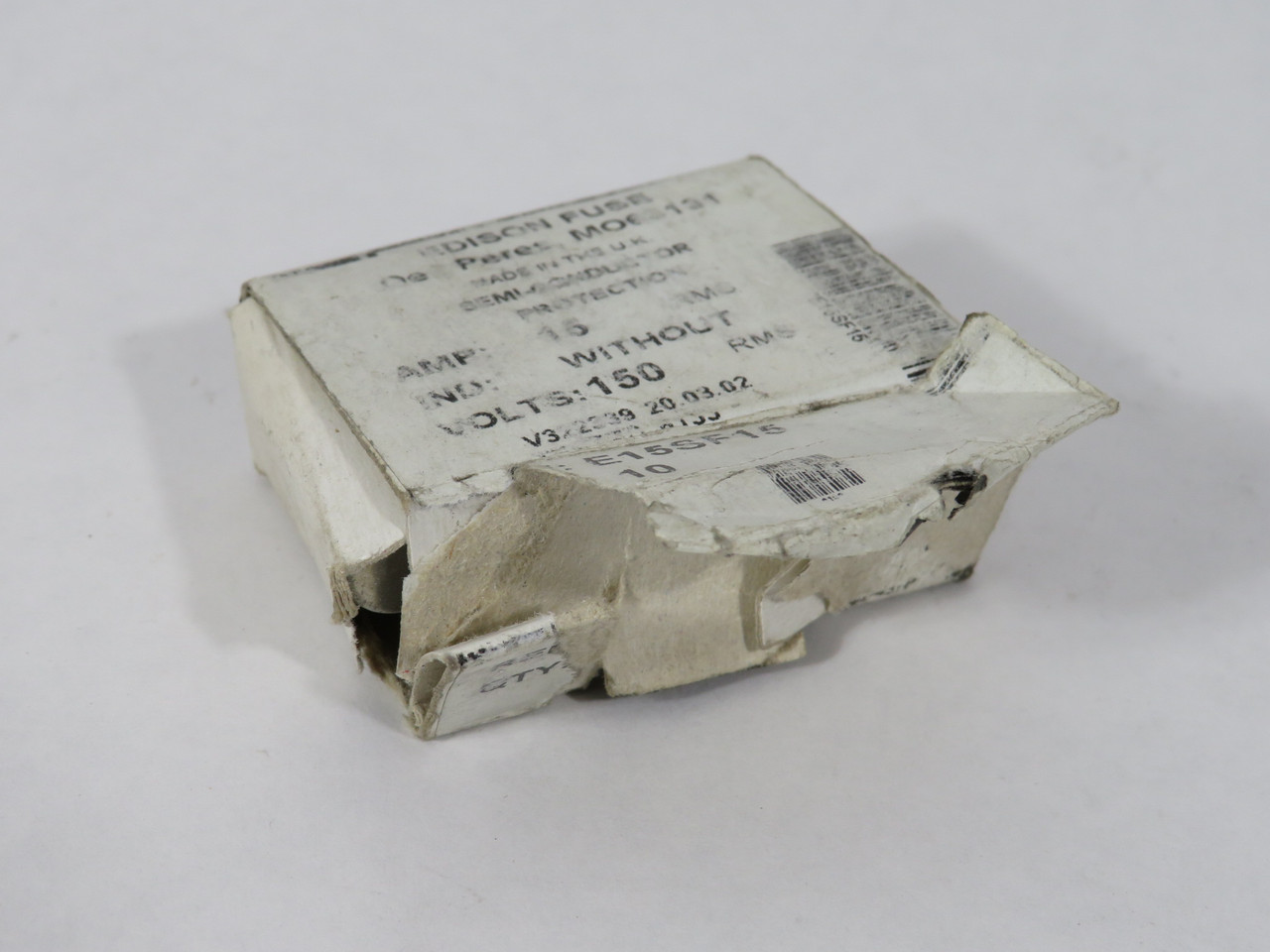 Edison E15SF15 High-Speed Fuse 15A 150V Lot of 9 BOX DAMAGE NEW