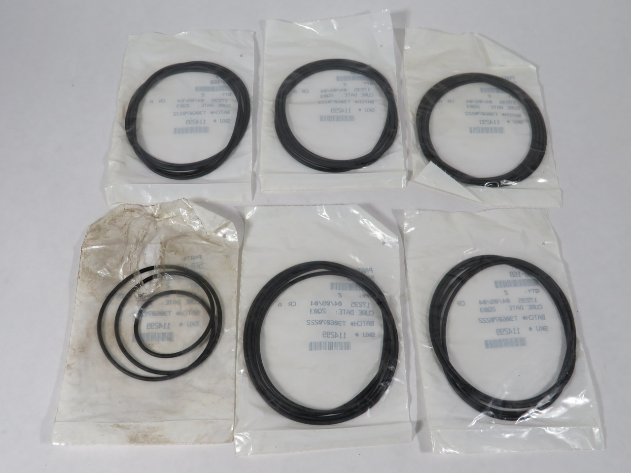 Generic 568-168 O-Ring 7.250" ID 7.438" OD 0.094" H Lot of 11 NWB
