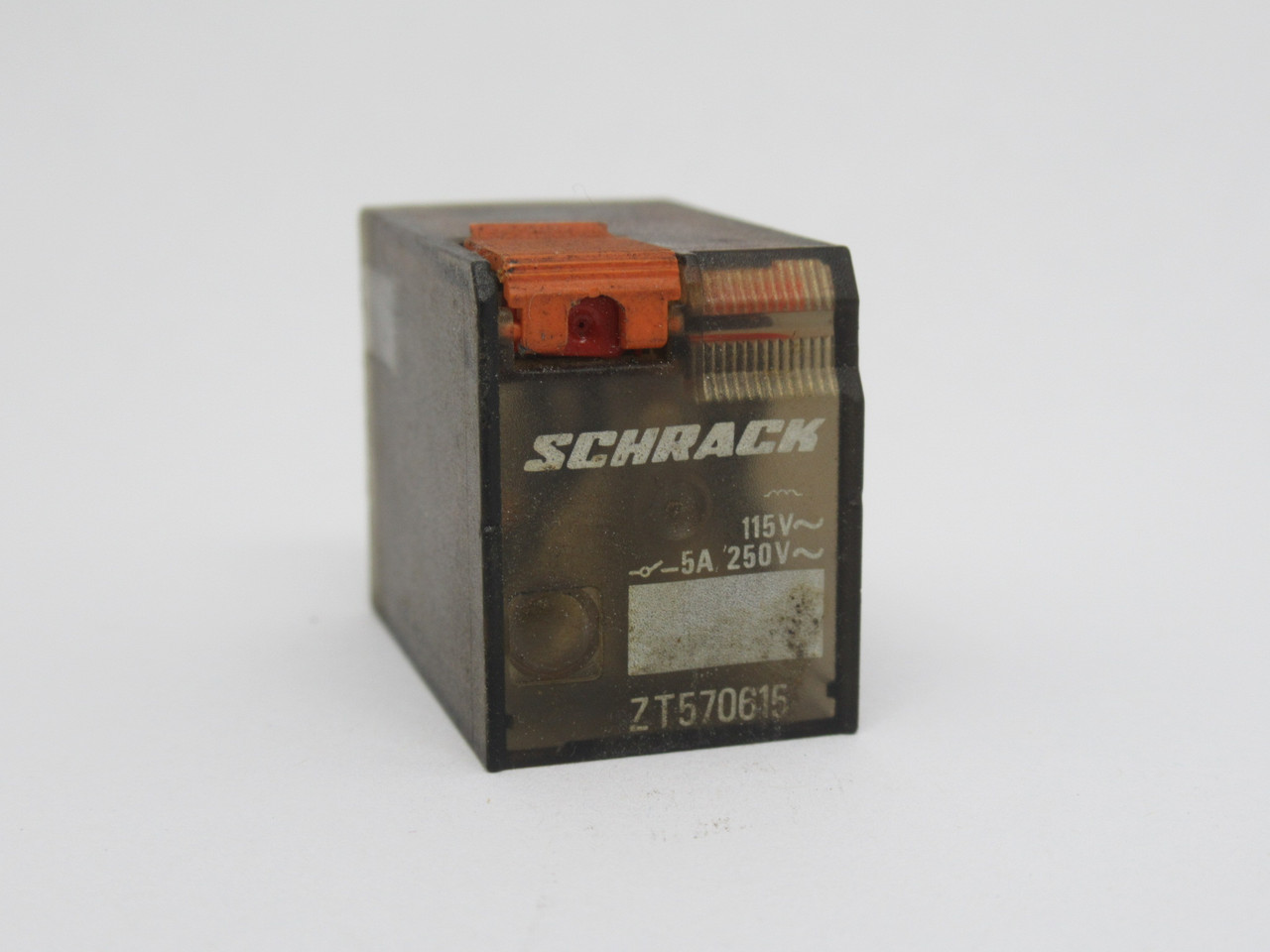 Schrack ZT570615 Plug In Relay 115VAC Coil 5A 250V 14-Blade USED