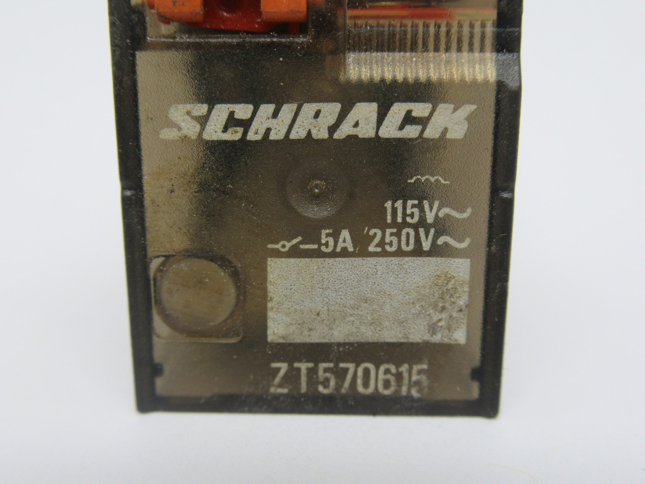 Schrack ZT570615 Plug In Relay 115VAC Coil 5A 250V 14-Blade USED