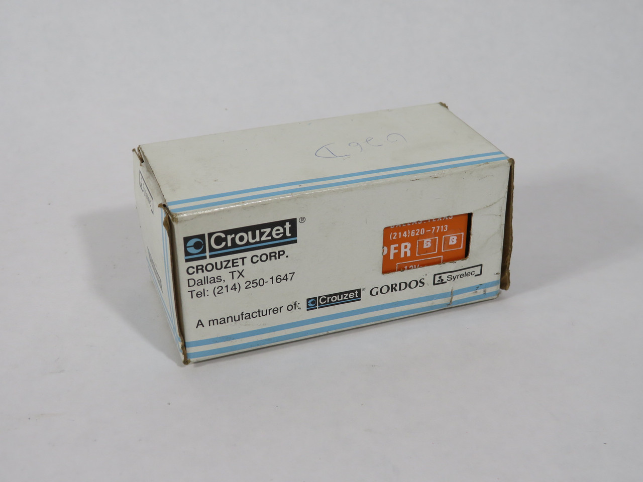 Syrelec PFRBB12D Combination Time-Delay Relay 12VDC 10A SPDT SHELF WEAR NEW