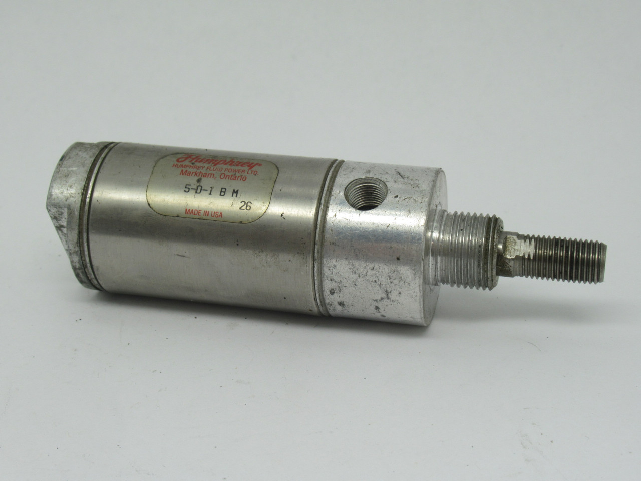 Humphrey 5-D-1BM Double Acting Air Cylinder 1-1/2" Bore 1" Stroke 200PSIG USED