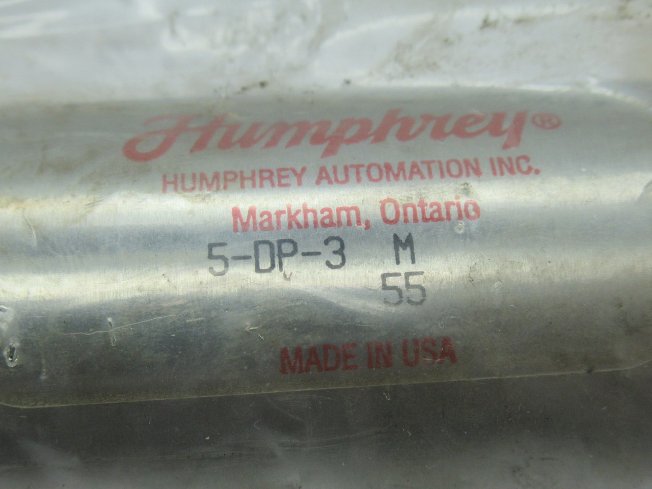 Humphrey 5-DP-3M Double Acting Air Cylinder 1-1/2" Bore 3" Stroke 200PSIG NWB
