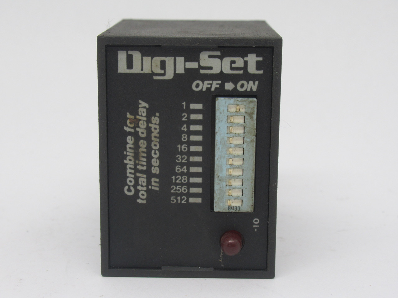 SSAC TDM120AL Digi-Set Time Delay Relay 1-1023s 120VAC 8-Pin USED