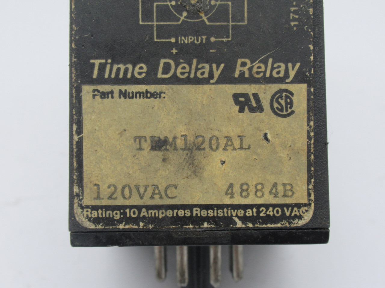 SSAC TDM120AL Digi-Set Time Delay Relay 1-1023s 120VAC 8-Pin USED