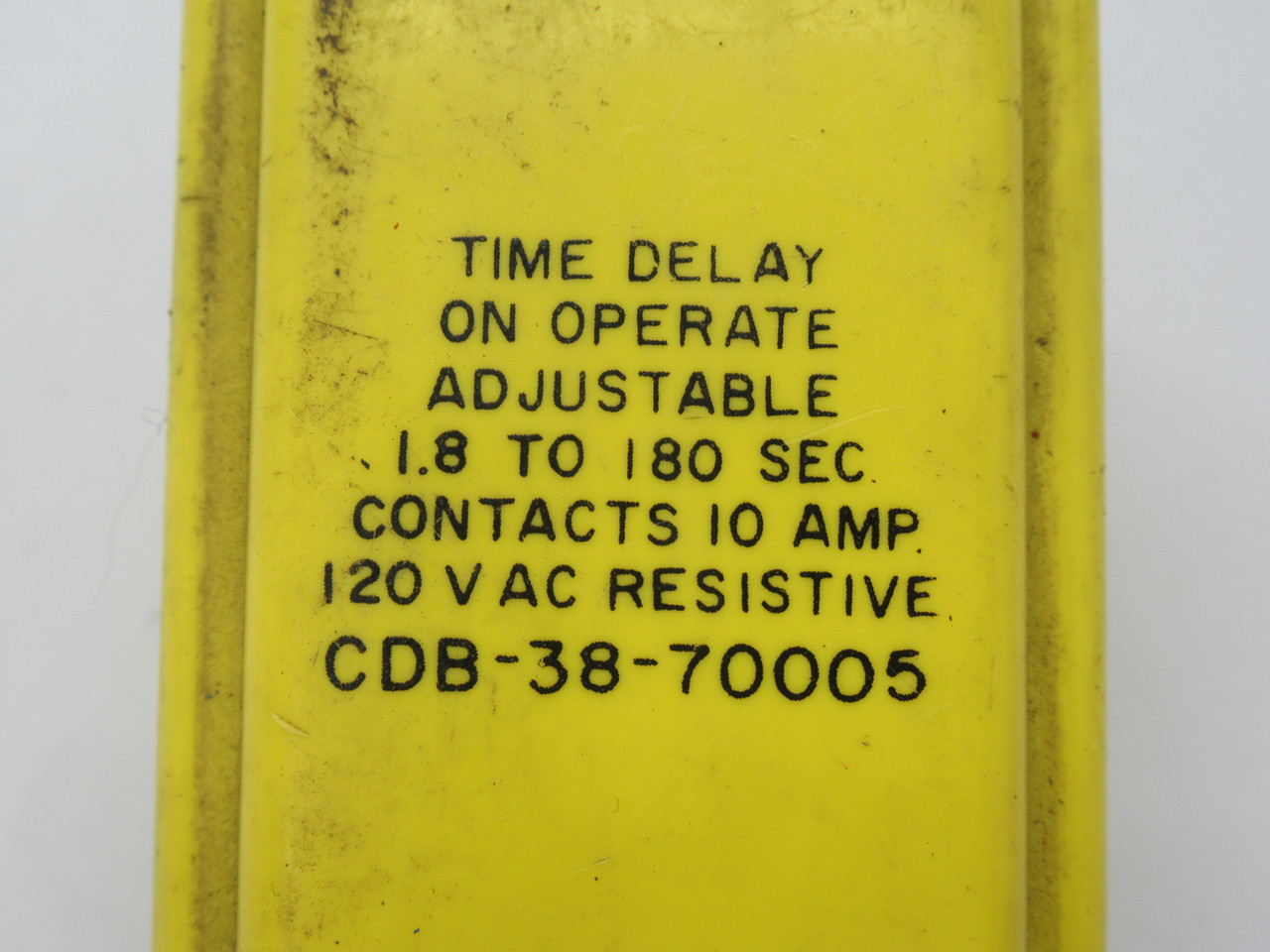AMF Potter & Brumfield CDB-38-70005 Time Delay Relay 1.8-180sec 120VAC 10A USED