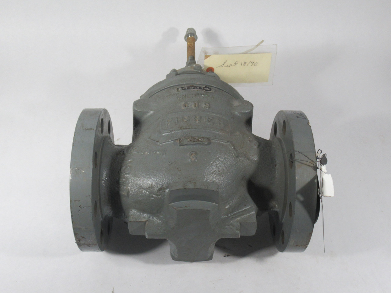Fisher ED Globe-Style Control Valve Body CL300 3" C/W Whisper Trim I RUST NOP
