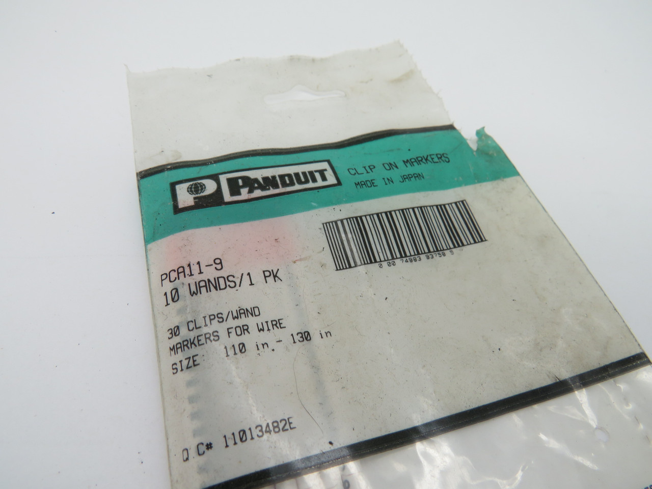 Panduit PCA11-9 Clip On Wire Marker "9" 7 Wands .110-.130" Open Bag NWB