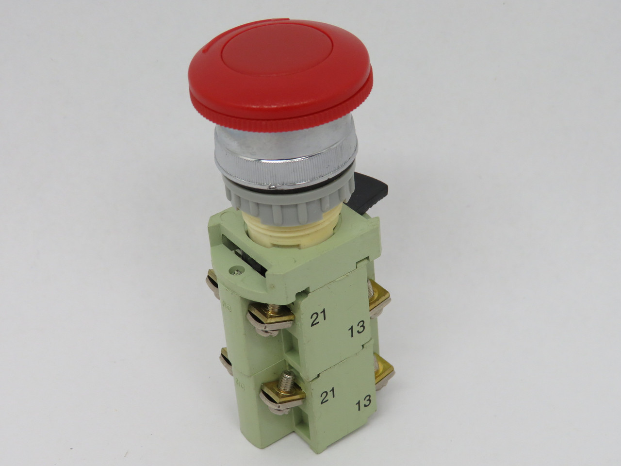 Generic Twist Release Mushroom Push Button Switch 2NC 2NO 10A 250VAC USED