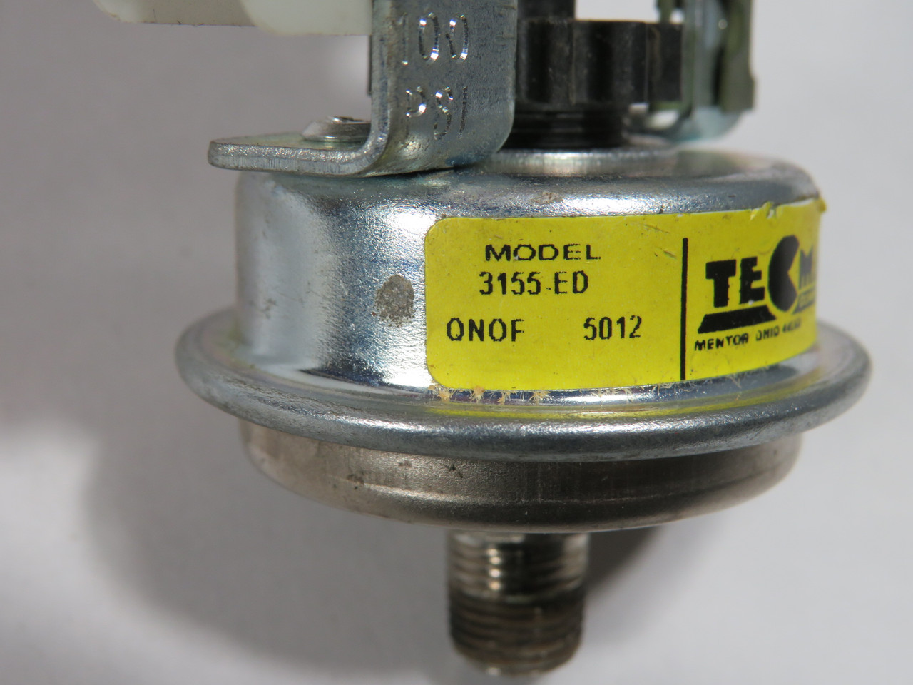 Tecmark 3155-ED Pressure Switch NO/NC 10/100 psi USED