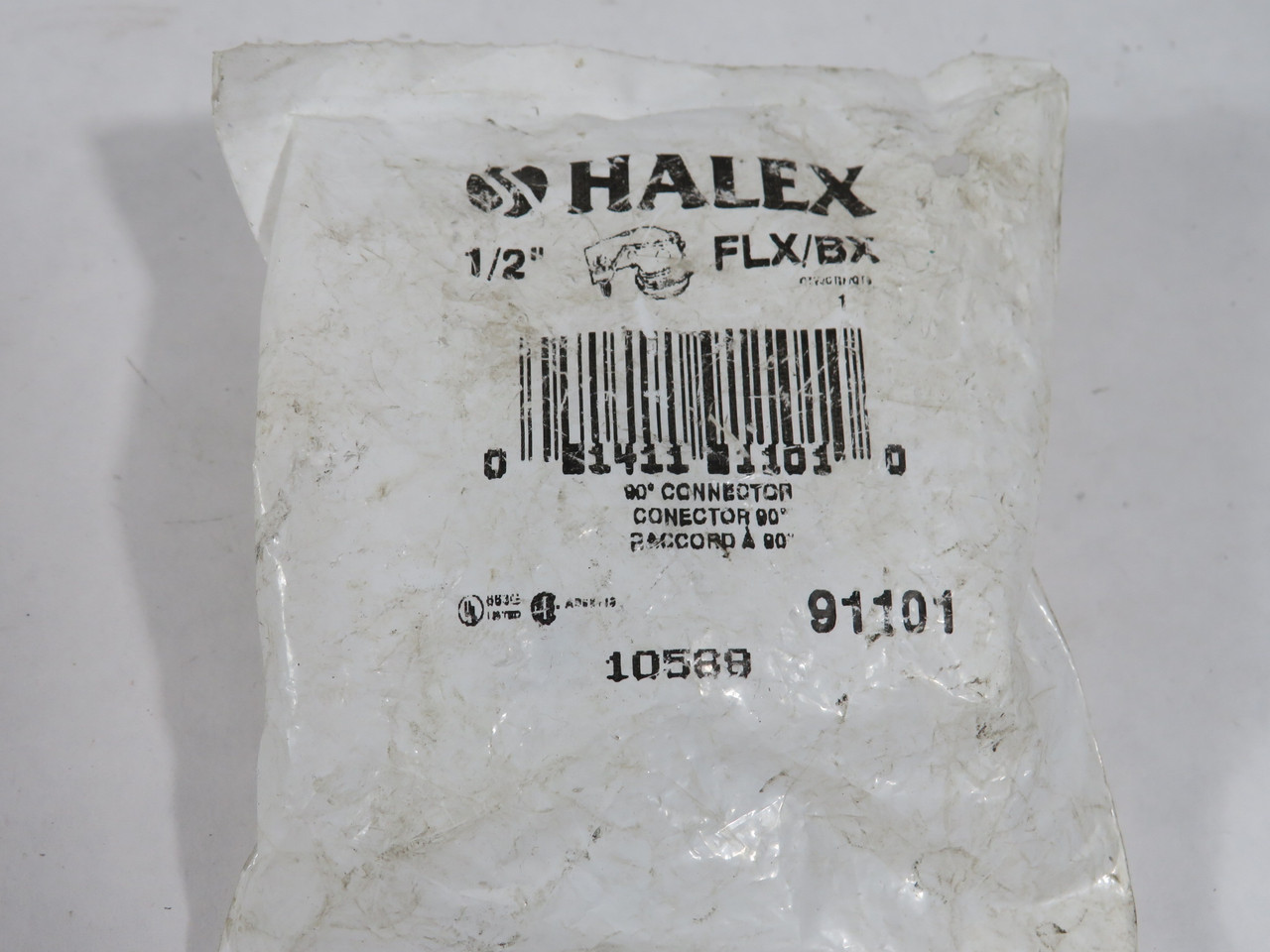 Halex 91101 90-Degree Connector 1/2" FLX/BX NWB