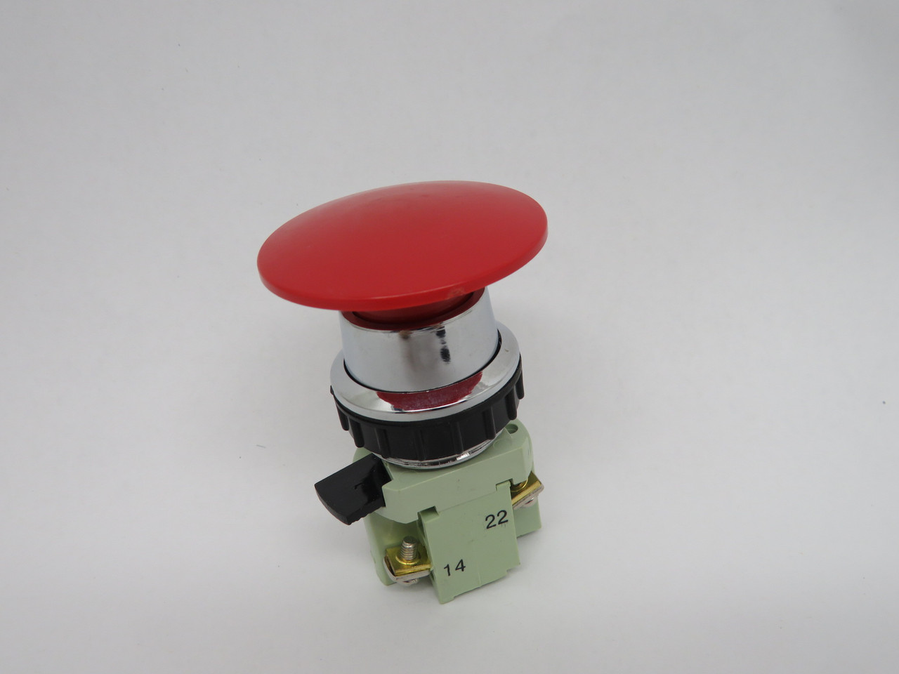 Generic 50mm Wide Base Momentary Mushroom Push Button Switch 1NC 1NO NOP