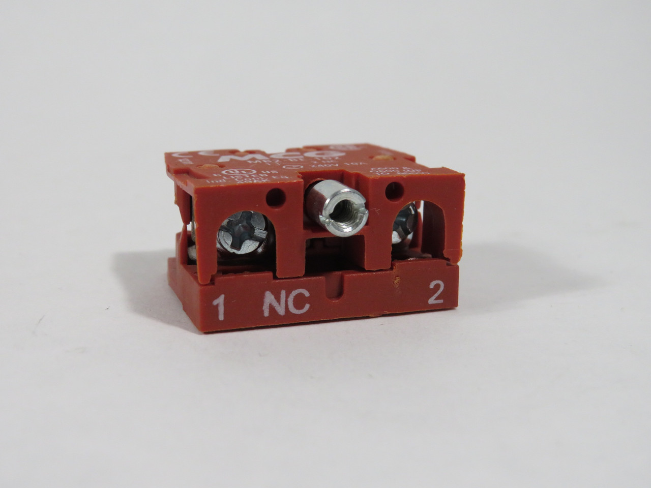 MCG MB2-BE-102 Contact Block 240V 10A 1NC NWB