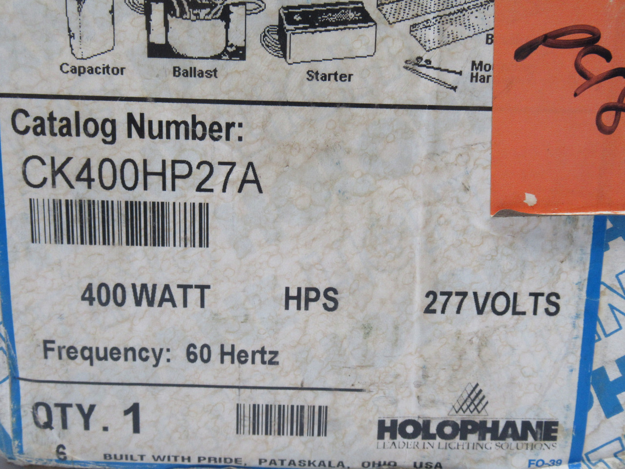 HOLOPHANE CK400HP27A Ballast Replacement Kit 277V 400W DMG BOX ! NEW !