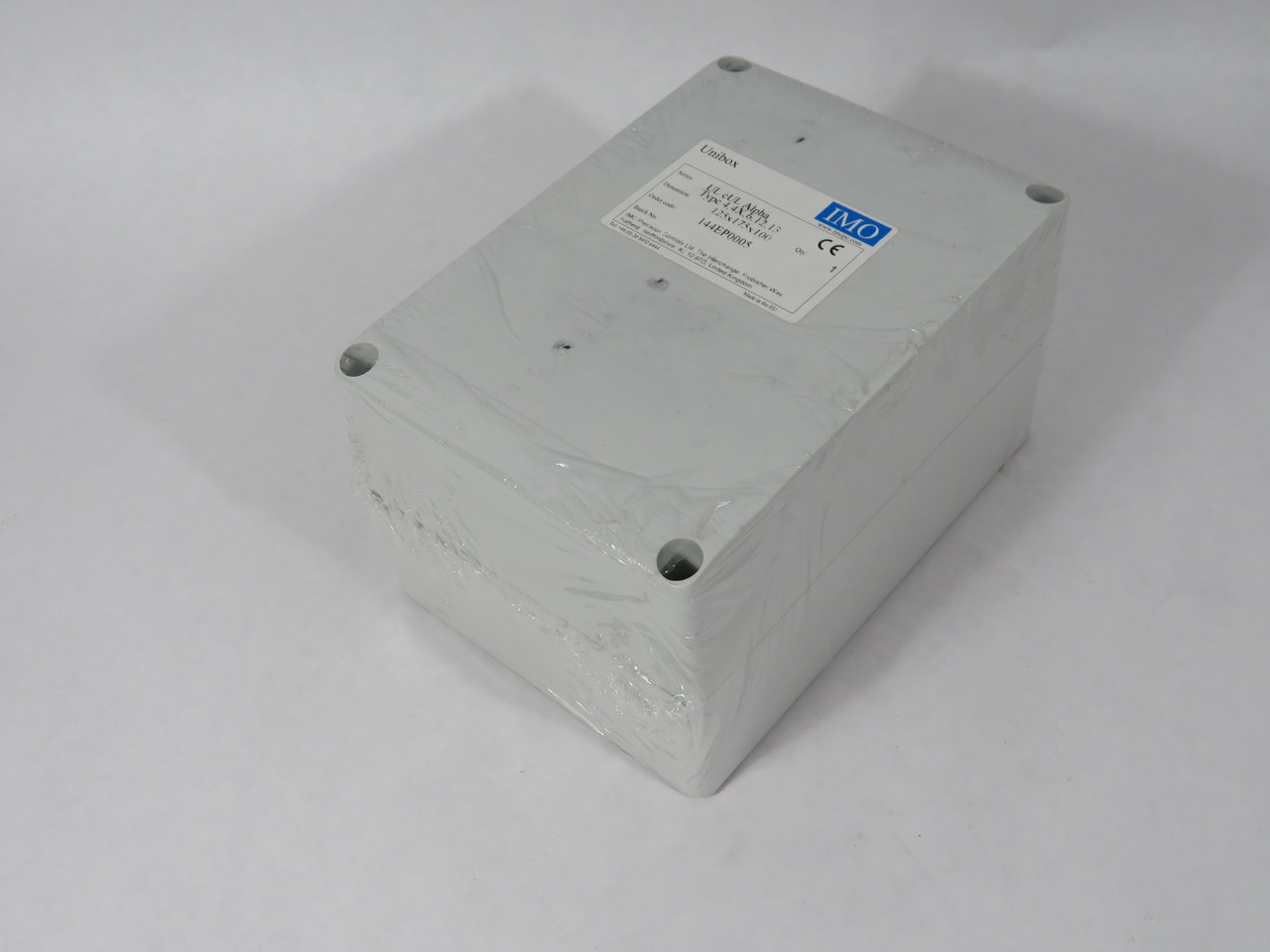 IMO 144EP0005 Gray Unibox Enclosure 125x175x100mm OPEN BAG/SHELF WEAR NWB