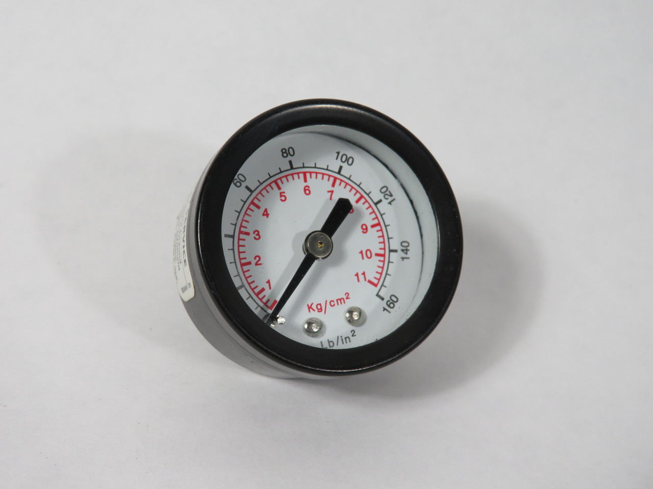 Generic Dry Pressure Gauge 0-160 psi 0-11 kg/cm2 1-1/2" D 1/8" Center Back USED
