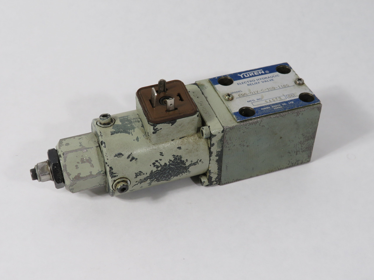 Yuken EDG-01V-C-T09-1160 Electro Hydraulic Relief Valve USED