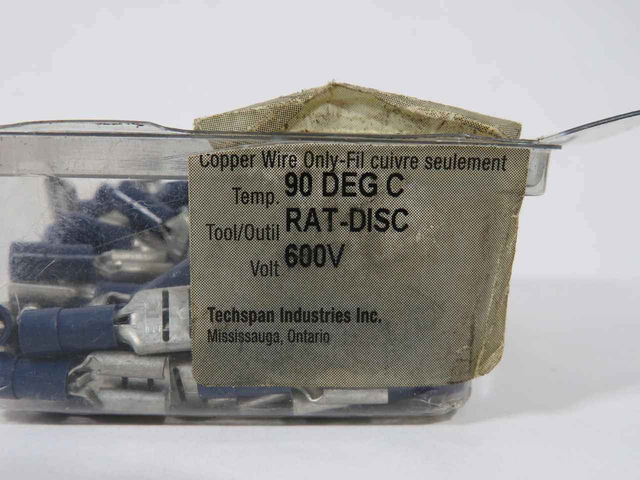 Techspan FR4B250 Copper Terminal .250" Tab 16-14 AWG Lot of 79 SHELF WEAR NEW