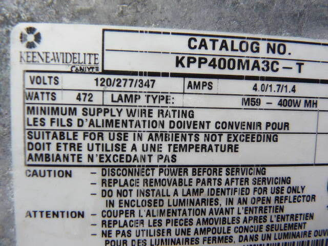 Canlyte KPP400MA3C-T HSG Can Ballast 120/277/347V 472W M59-400W MH USED