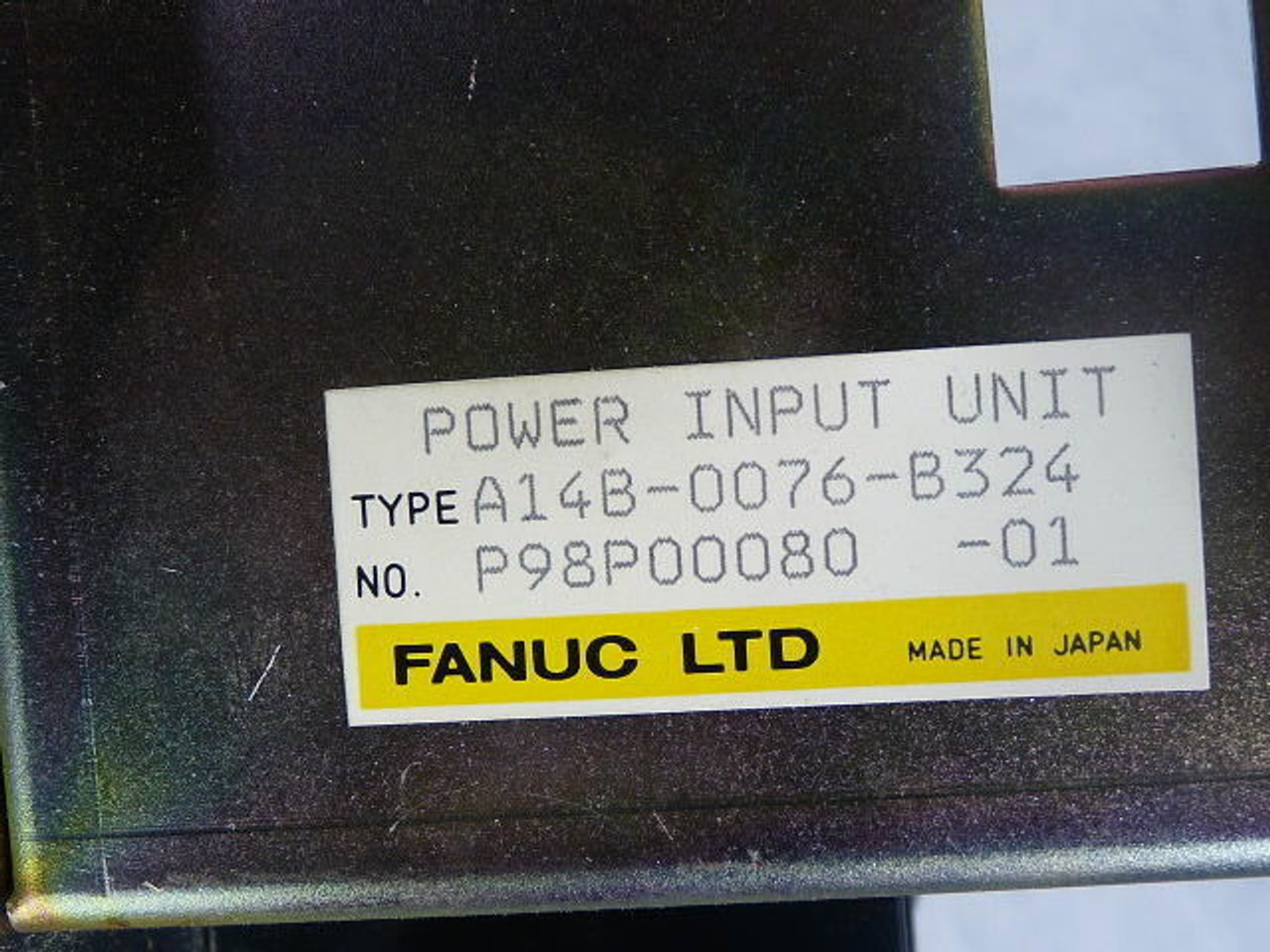 Fanuc A14B-0076-B324 Power Input Module Unit USED