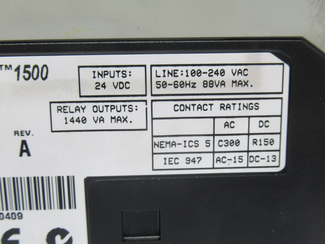 Allen-Bradley 1764-24BWA MicroLogix 1500 Base Unit Ser. B 100-240VAC USED