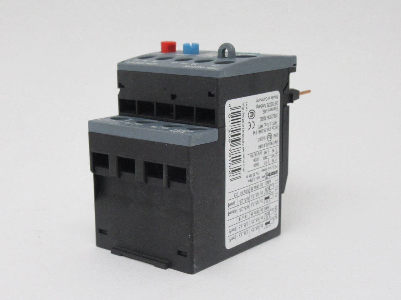 Siemens 3RU2116-1GB0 Overload Relay 4.5-6.3A NEW