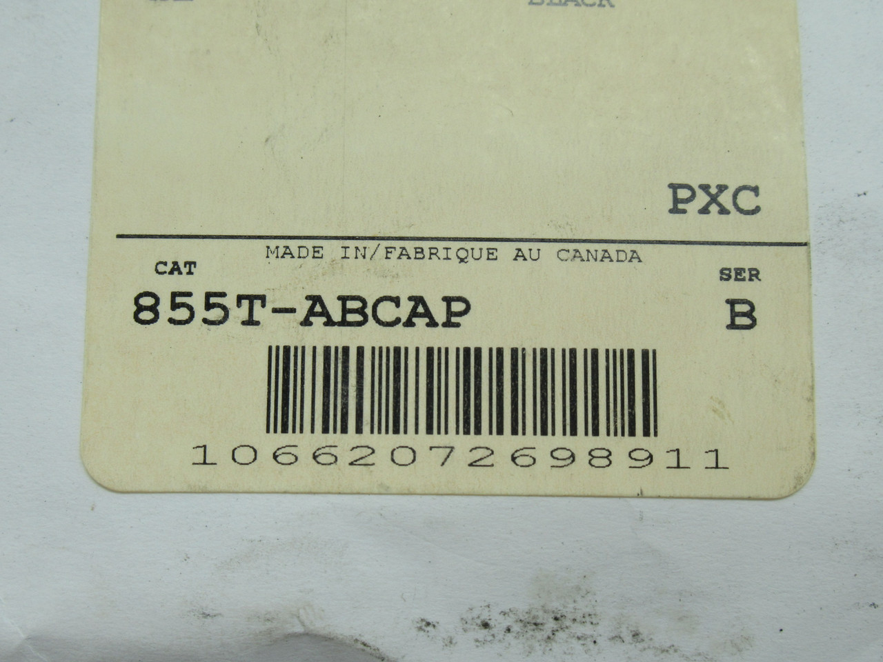 Allen-Bradley 855T-ABCAP Black Cap for 70mm Stack Light Ser. B PACKAGE DMG NEW