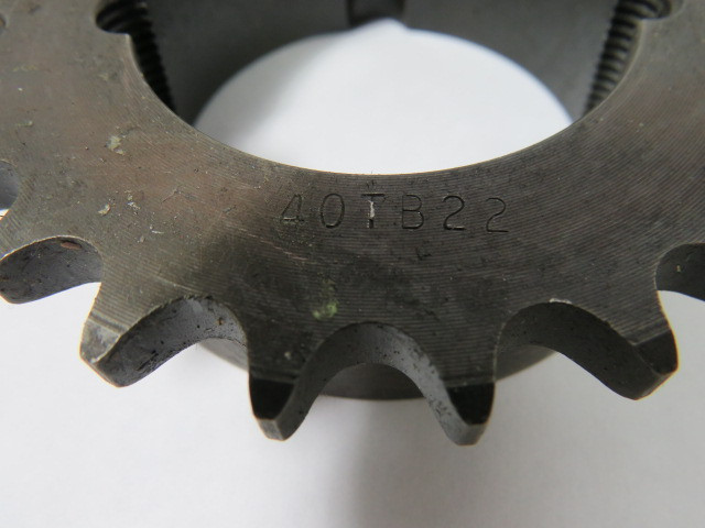 Generic 40TB22 Sprocket 3.7" OD 2.1" ID 22 Teeth USED