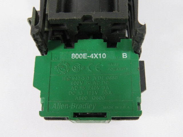 Allen-Bradley 800EP-SL22-4LX10 Selector Switch 1NO 2-Position USED