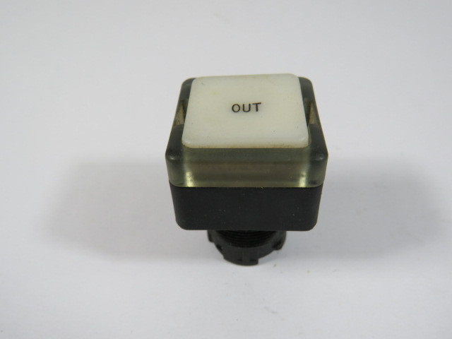 General Electric P9SPLBGD White Push Button "OUT" No Mounting Latch USED