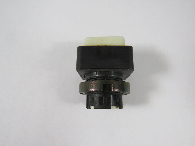 Telemecanique ZB5CW113 Square White Push Button Operator w/ Down Marking USED