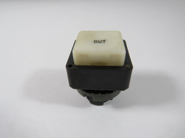 Telemecanique ZB5CW113 Square White Push Button Operator w/ Out Marking USED