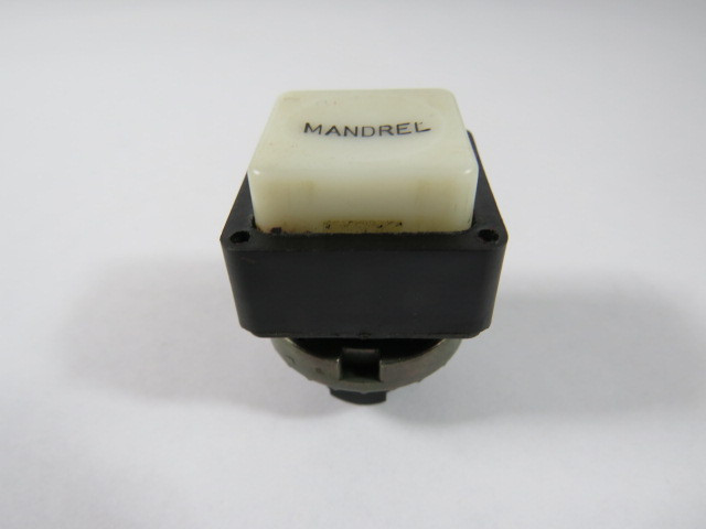 Telemecanique ZB5CW113 White Push Button Operator w/ Mandrel Marking USED