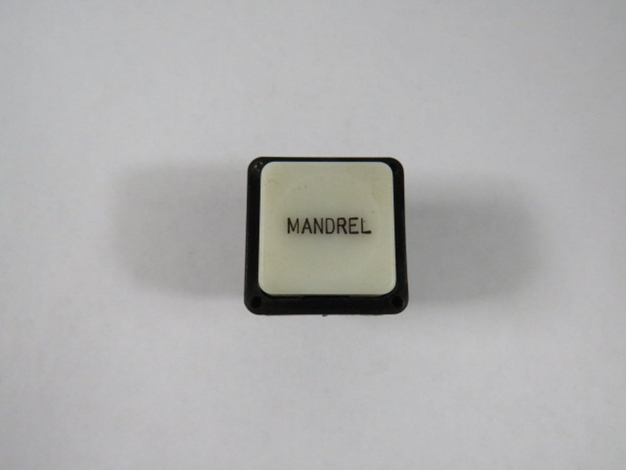 Telemecanique ZB5CW113 White Push Button Operator w/ Mandrel Marking USED