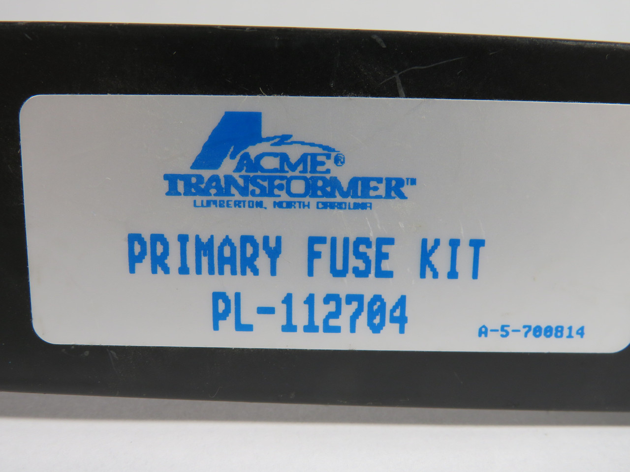 Acme Electric PL-112704 Primary Fuse Kit 30A 600V 2-Pole *No Leads* USED