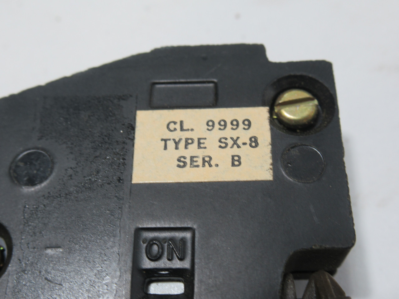 Square D 9999-SX8 Series B Auxiliary Contact 1NO 1NC 600V 10A USED