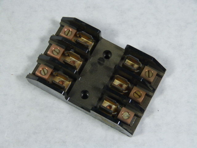 Bussmann 2968 Fuse Holder 60A 300V 3-Pole USED