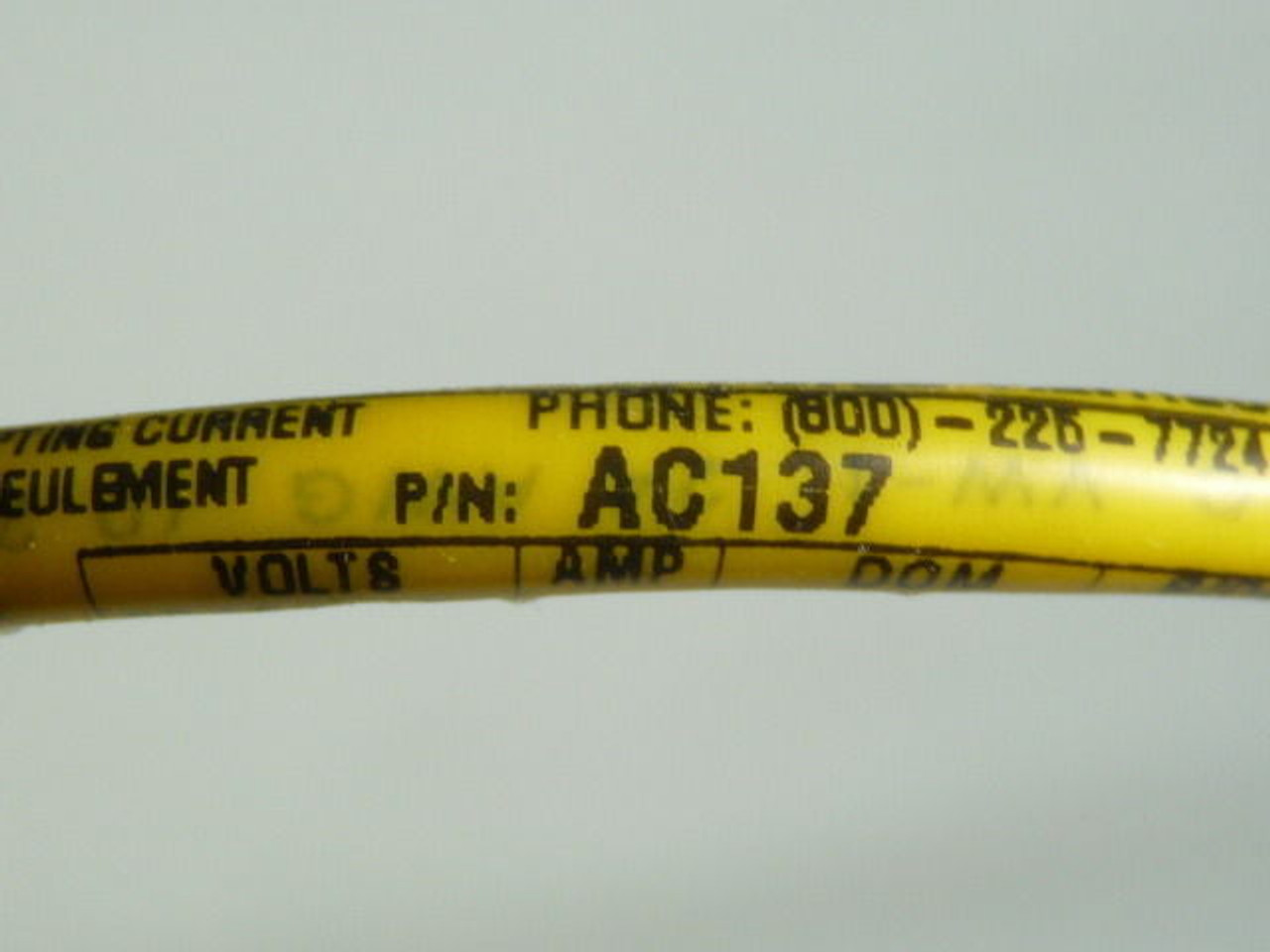 Woodhead Connectivity AC137 Accessory Cable 60VAC/75VDC 4A USED