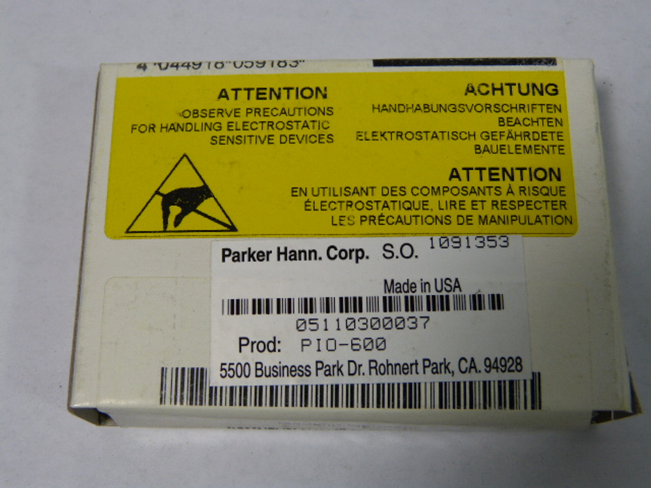 Parker P10-600 P10 End Module *Sealed in Pkg* ! NEW !