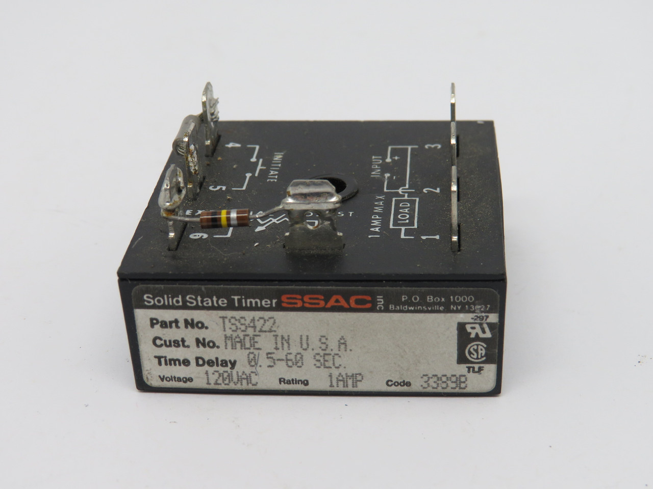 ABB TSS422 Single Shot Timer Module 0.5-60sec 120VAC USED