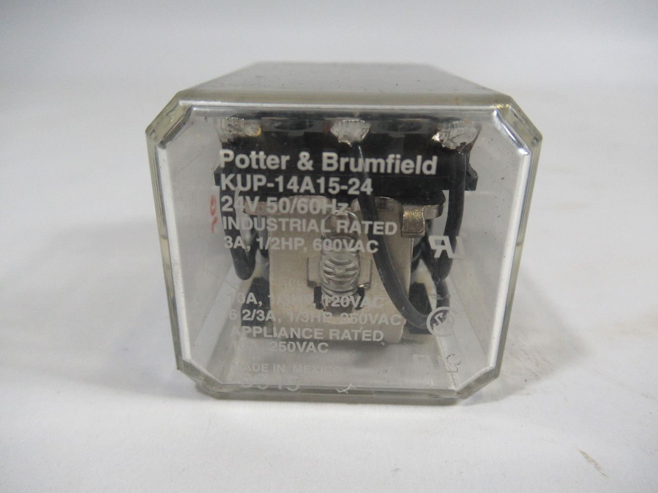 POTTER & BRUMFIELD KUP-14A15-24 24V Relay 24V 50/60Hz Coil 3A USED