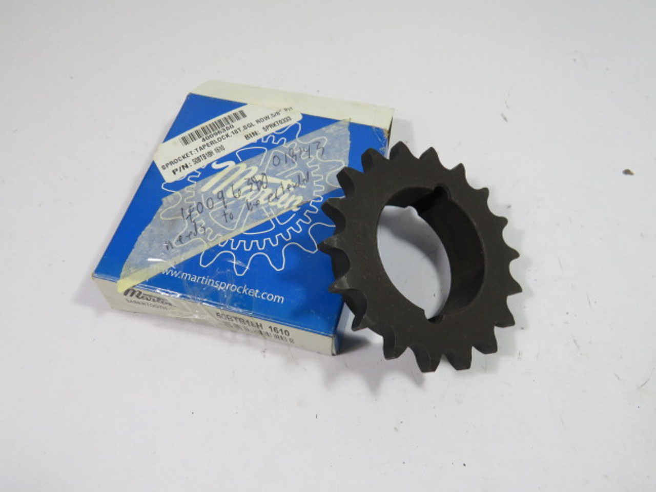 Martin 50BTB18H Bushed Bore Sprocket 1-5/8" Max Bore 18 Teeth 50 Chain ! NEW !