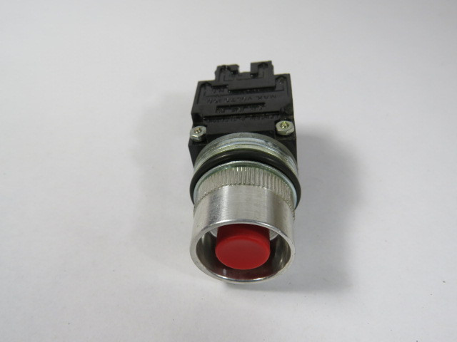 General Electric CR104A8103 Red Push Button w/ Guard 1NO/1NC USED