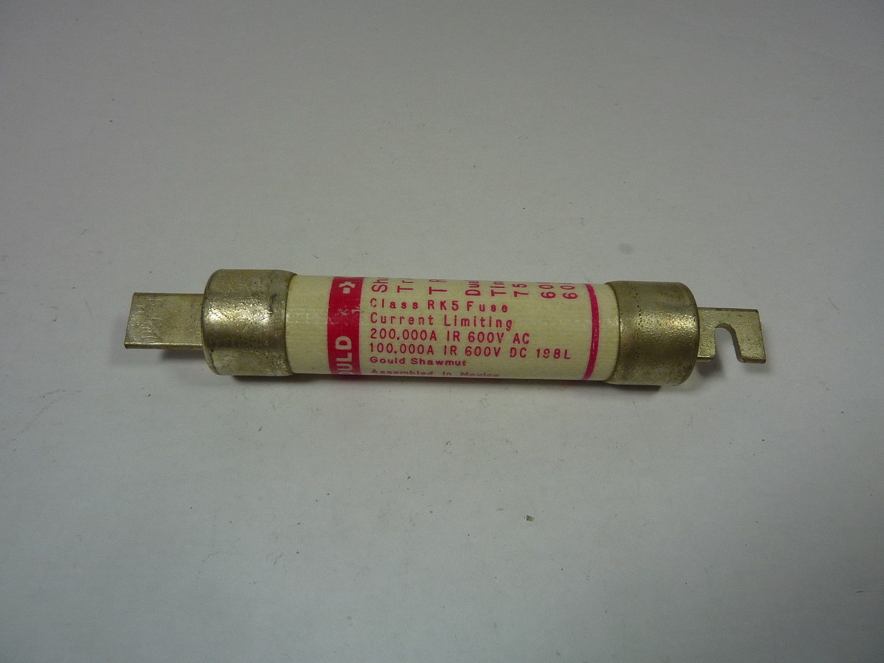 Gould Shawmut TRS75R Dual Element Time Delay Fuse 75A 600V USED